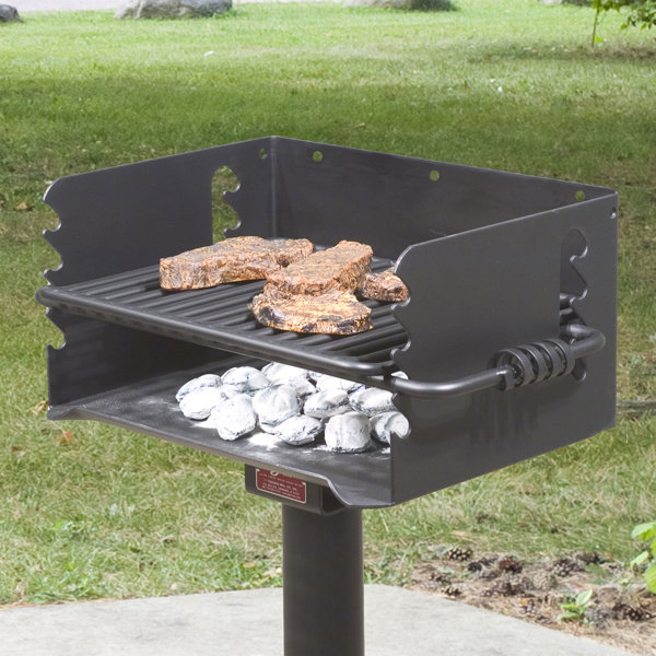 Park style charcoal outlet grill